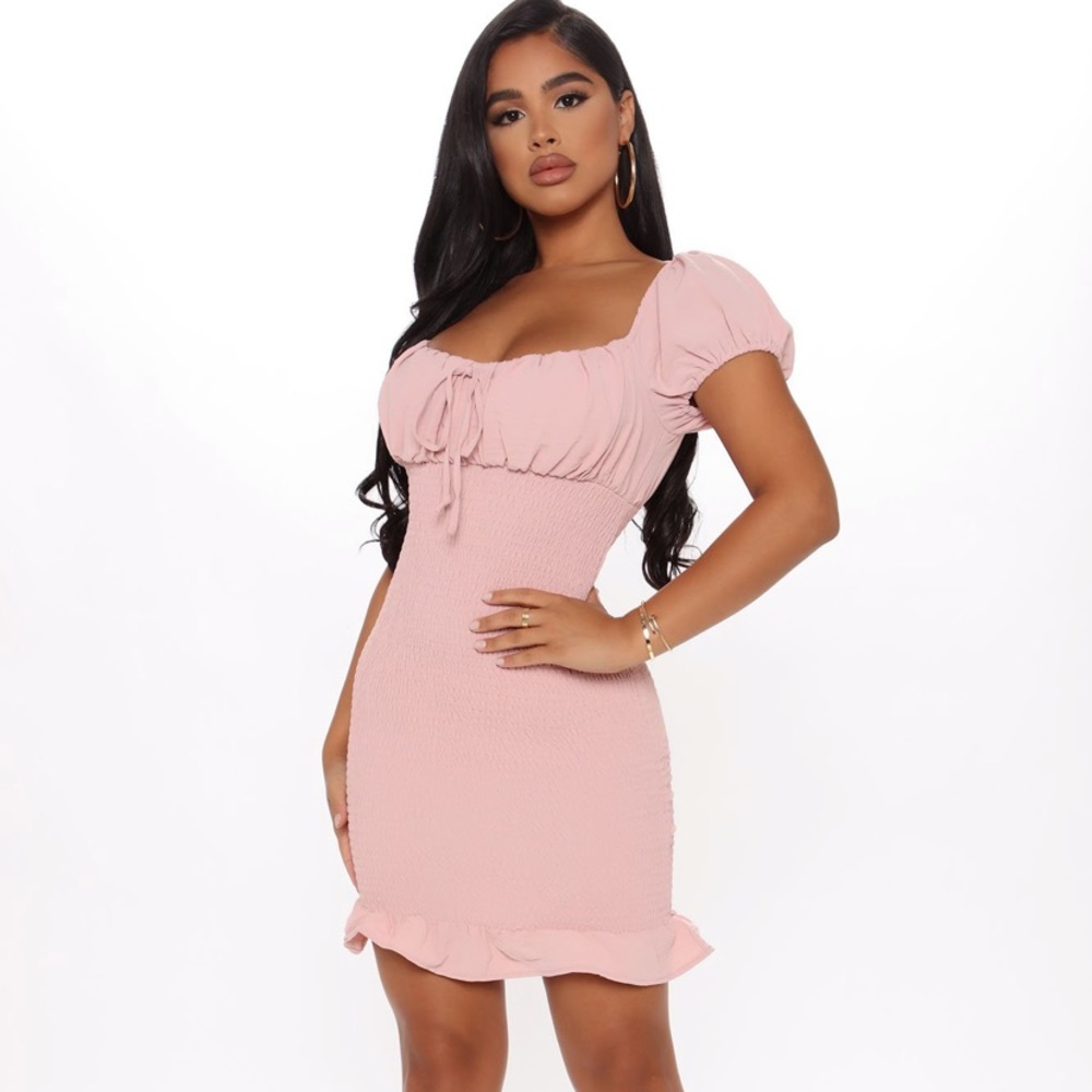 Always Daydreaming Mini Dress - Blush
